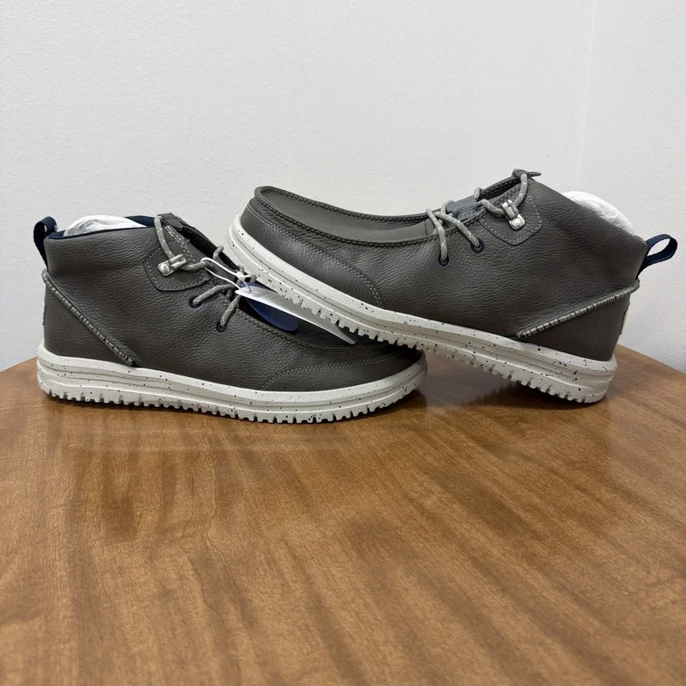 Hey Dude‎ Bradley Chukka Classic Comfort Outdoor Easy On Boots Men's Sz 10 Grey